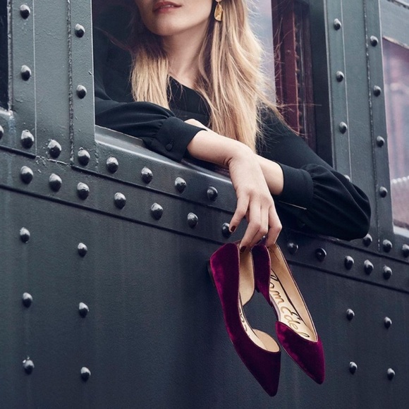 sam edelman burgundy flats